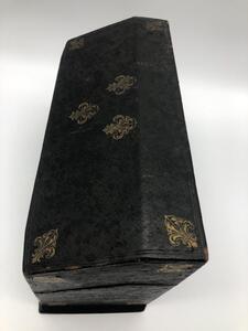 Second Empire leather Fleurs de Lys letterbox