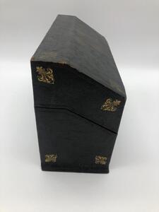Second Empire leather Fleurs de Lys letterbox