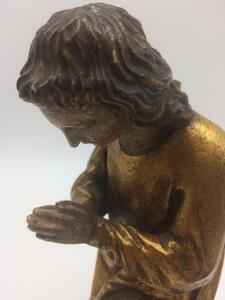 Antique religious wood sculpted statues 