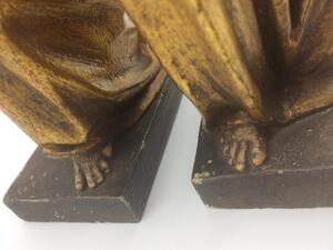 Antique religious wood sculpted statues 