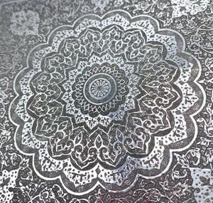 Antique silver Persian engraved box 608 gr 