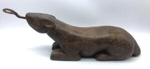 Antique Thai wooden coconut grater 