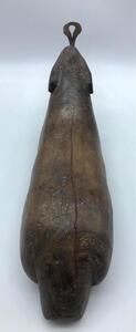 Antique Thai wooden coconut grater 