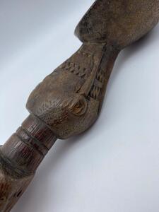 Rare antique Nigerian wooden spoon from the Izzi people