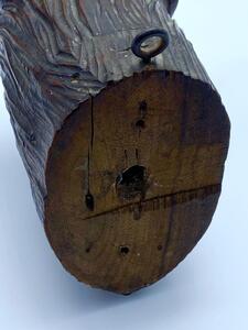 Antique Black Forest wood carved deer mount 