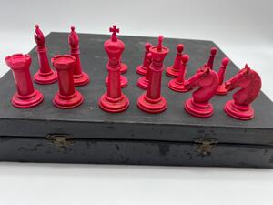 Antique 19th century Staunton chess set 