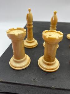 Antique 19th century Staunton chess set 