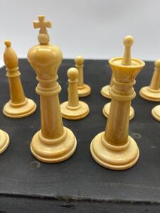 Antique 19th century Staunton chess set 