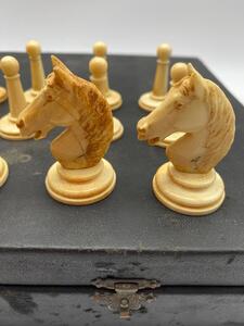 Antique 19th century Staunton chess set 
