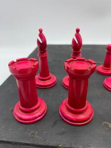 Antique 19th century Staunton chess set 