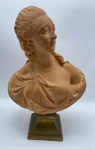 Antique terracotta bust of Madame du Barry 