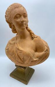 Antique terracotta bust of Madame du Barry 