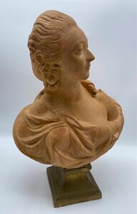 Antique terracotta bust of Madame du Barry 