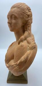 Antique terracotta bust of Madame du Barry 