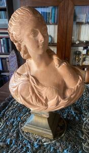 Antique terracotta bust of Madame du Barry 