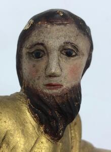 XVII Tuscan School Italian wood gild statue of Dominicus 
