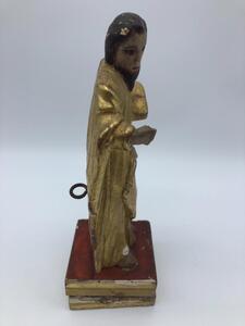 XVII Tuscan School Italian wood gild statue of Dominicus 