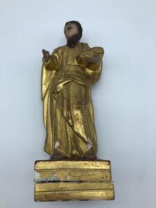 XVII Tuscan School Italian wood gild statue of Dominicus 