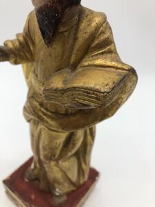 XVII Tuscan School Italian wood gild statue of Dominicus 