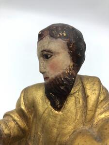XVII Tuscan School Italian wood gild statue of Dominicus 