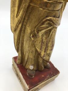 XVII Tuscan School Italian wood gild statue of Dominicus 