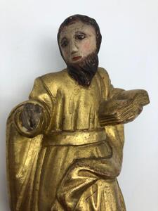 XVII Tuscan School Italian wood gild statue of Dominicus 