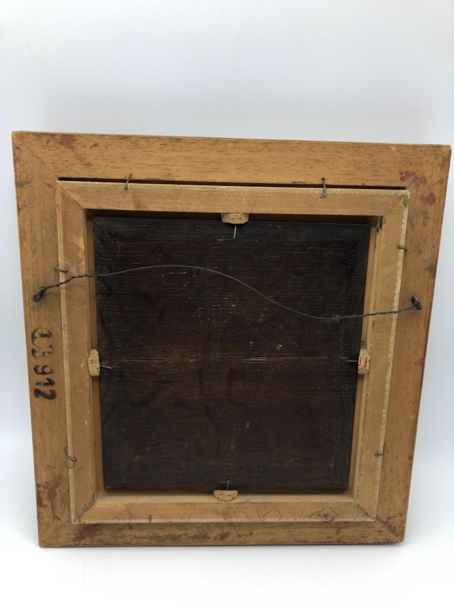 Antique XVIII Dutch painting oil on panel 
