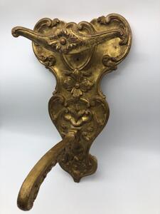 Rare pair of French wood gilded porte-manteaux 