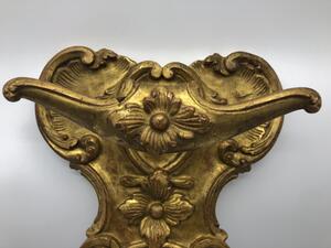 Rare pair of French wood gilded porte-manteaux 