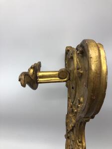 Rare pair of French wood gilded porte-manteaux 
