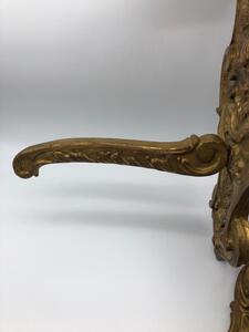 Rare pair of French wood gilded porte-manteaux 