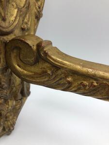 Rare pair of French wood gilded porte-manteaux 
