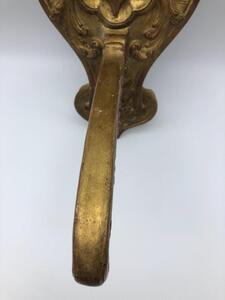 Rare pair of French wood gilded porte-manteaux 
