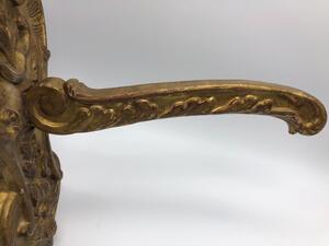 Rare pair of French wood gilded porte-manteaux 