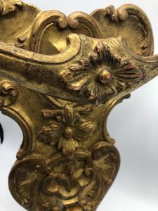 Rare pair of French wood gilded porte-manteaux 