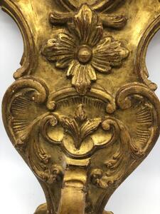 Rare pair of French wood gilded porte-manteaux 