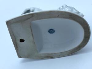 Pfeffer Gotha Art Deco dog porcelain book supports 