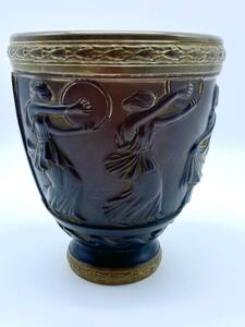 Daum Frères Nancy George de Feure Art Deco patte-de-verres glass antique vase