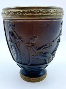 Daum Frères pate de verres G.de Feure Art Deco vase