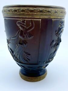Daum Frères pate de verres G.de Feure Art Deco vase