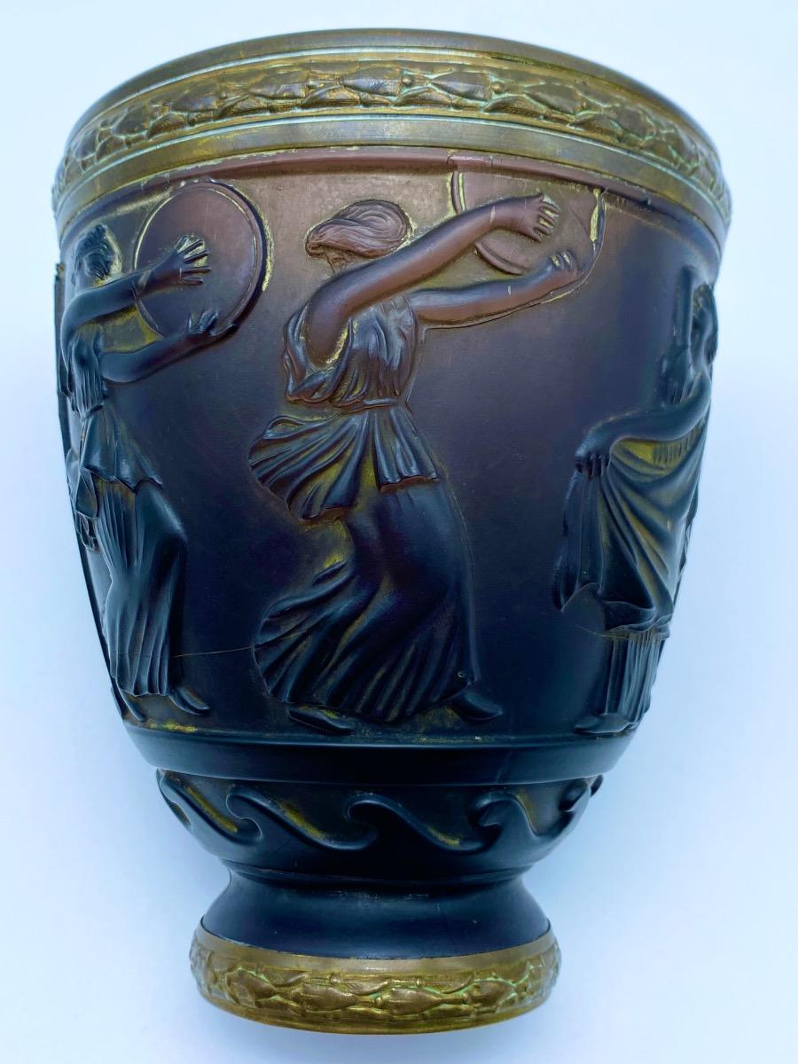 Daum Frères Nancy George de Feure Art Deco patte-de-verres glass antique vase