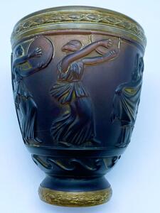 Daum Frères pate de verres G.de Feure Art Deco vase