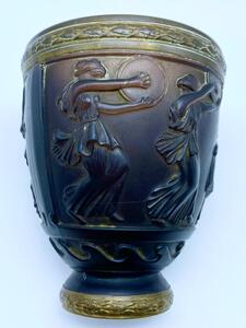 Daum Frères pate de verres G.de Feure Art Deco vase