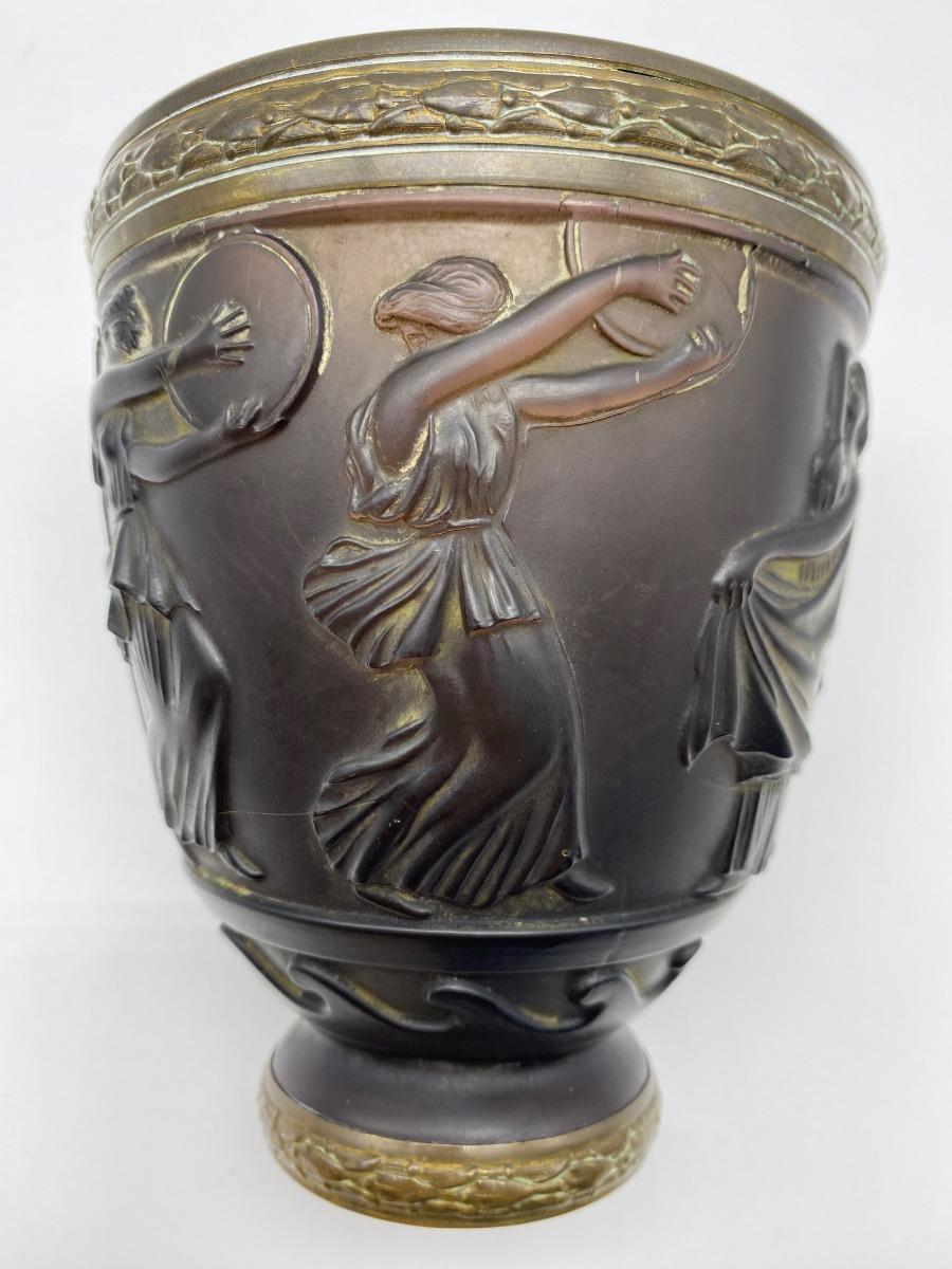 Daum Frères Nancy George de Feure Art Deco patte-de-verres glass antique vase