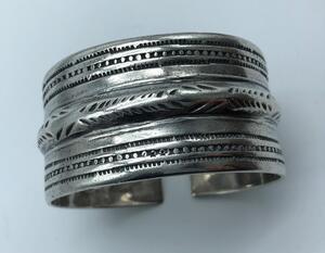 Silver ethnic jewelry bracelets and intaglio ring 