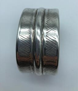 Silver ethnic jewelry bracelets and intaglio ring 