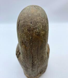 Haute Epoque Gothic wooden Folk Art statue Virgin and child 