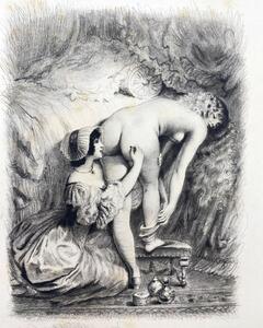 Fifteen erotic engravings by Paul Emile Bécat 