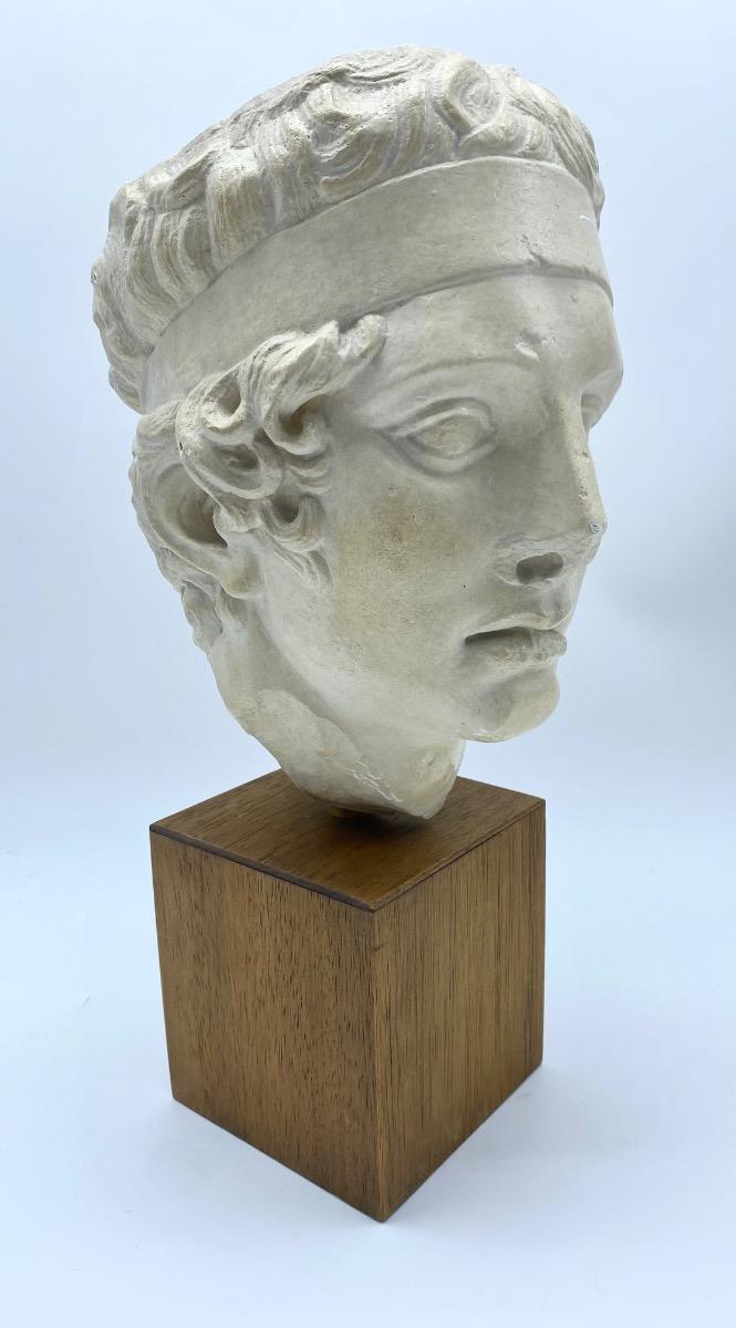 France plaster marble Roman head after Greek original Diadumenos 
