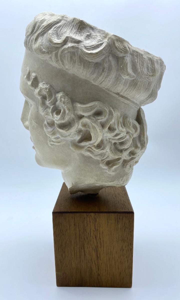 France plaster marble Roman head after Greek original Diadumenos 